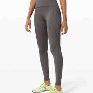 Lululemon Swift Speed High-Rise Tight 28" -  Heathered Black - Size 8 - Like New